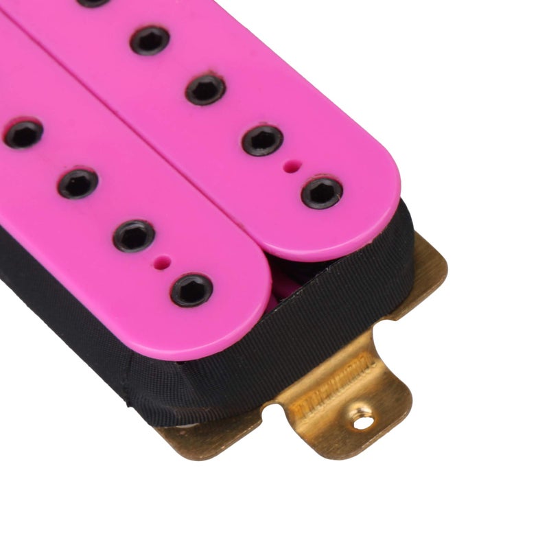 Lovermusic 68x37mm Ceramic Magnet Pink Purple Double Coil Pickup Cover Bridge Neck Pickup Set for Electric Guitar - Image 5